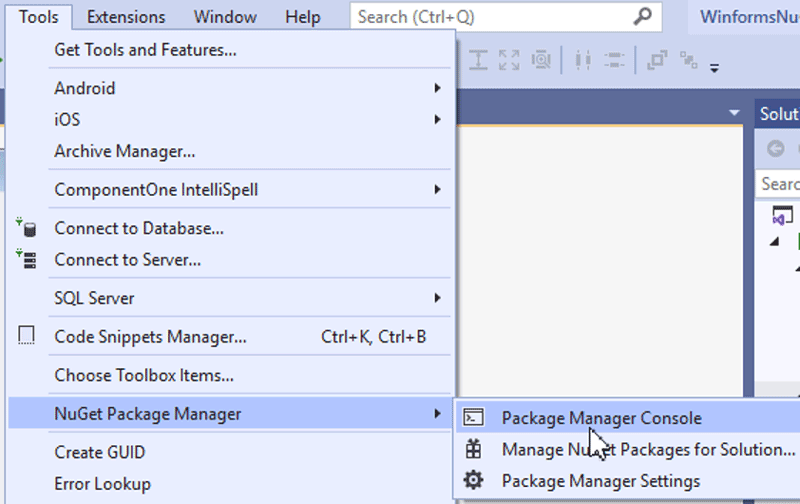 Using ComponentOne WPF Controls with the NuGet Package Manager